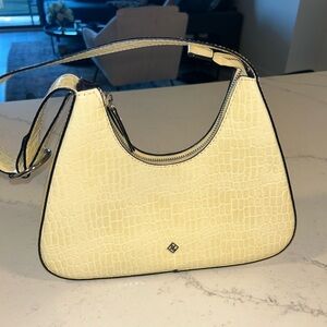 Butter yellow structured purse